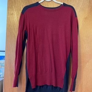 J. Crew Wool Red Pullover Sweater Size Small